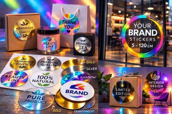 Round Stickers on Specialty Films