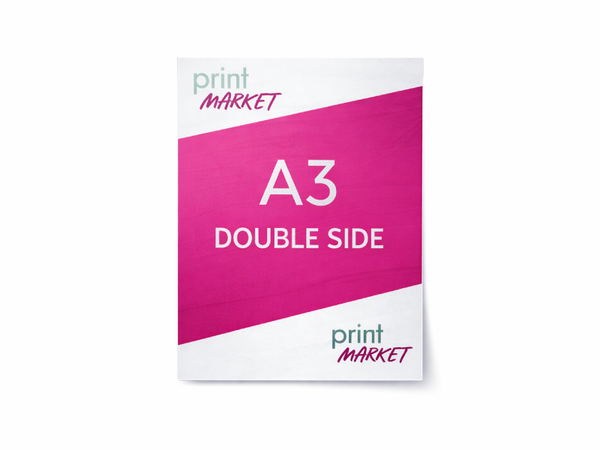 A3 plakatid kahepoolse trükiga - 5tk