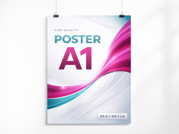 A1 size poster with colorful design on a white background