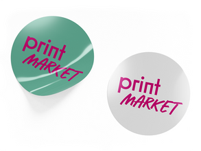 Small round vinyl stickers