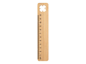Rooler Bamboo Ruler, Clover with custom printing