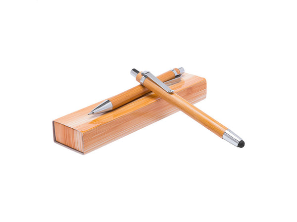 Seshania Bamboo Pen Set with custom printing