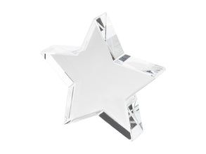 Crystar Star Trophy with custom printing