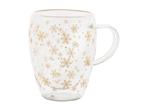 Snostro Christmas Glass Thermo Mug with custom printing