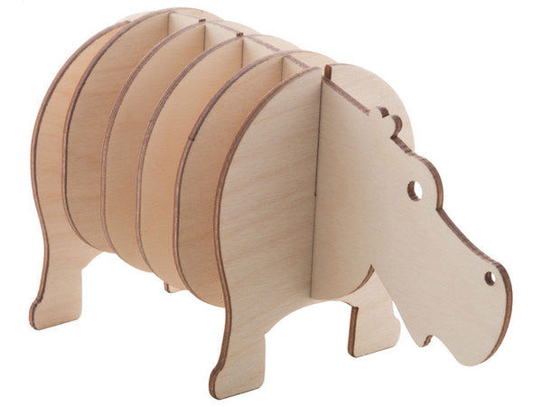 Noah Coaster Set, Hippo with custom printing