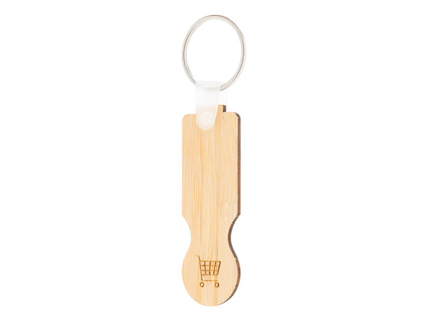 BooCart Trolley Coin Keyring with custom printing