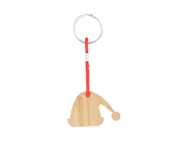 Kymor Christmas Keyring, Santa Hat with custom printing