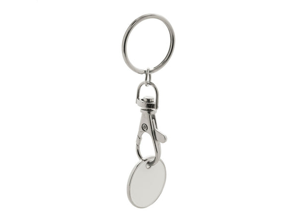 Eurocoin Trolley Coin Keyring with custom printing