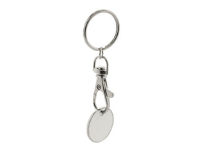 Eurocoin Trolley Coin Keyring with custom printing