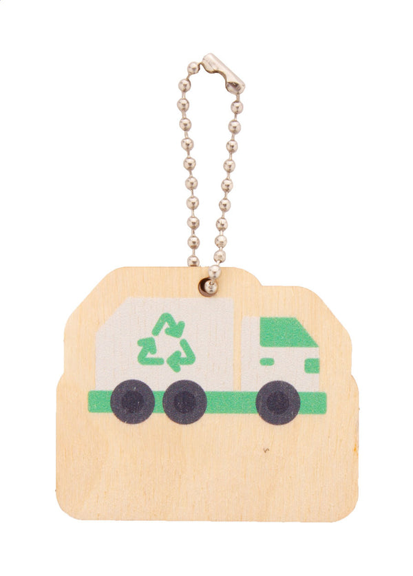 EcoRing Keyring, Garbage Truck with custom printing - image 2