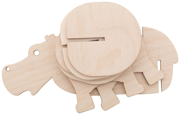 Noah Coaster Set, Hippo with custom printing - image 2