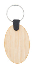 Bambry Bamboo Keyring, Round with custom printing - image 4