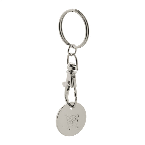 Eurocoin Trolley Coin Keyring with custom printing - image 2